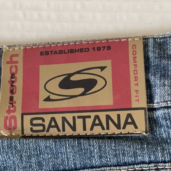 Santana Canada Blue Straight Jeans Classic Style - Picture 7 of 8